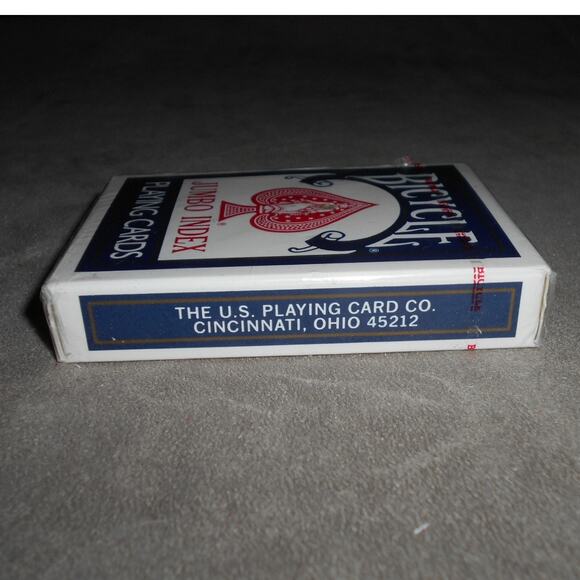 Vintage Bicycle Jumbo Index Playing Cards Index 88 Blue Sealed USA - Picture 5 of 6